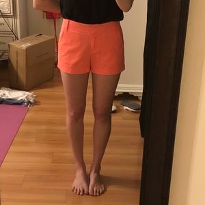 J. Crew Neon Pink/Coral 3” Chino Shorts
